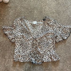 princess Polly cheetah blouse